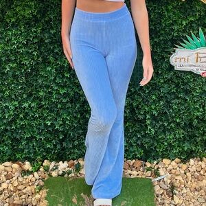 Aerie Groove-On Ribbed Flare Pants